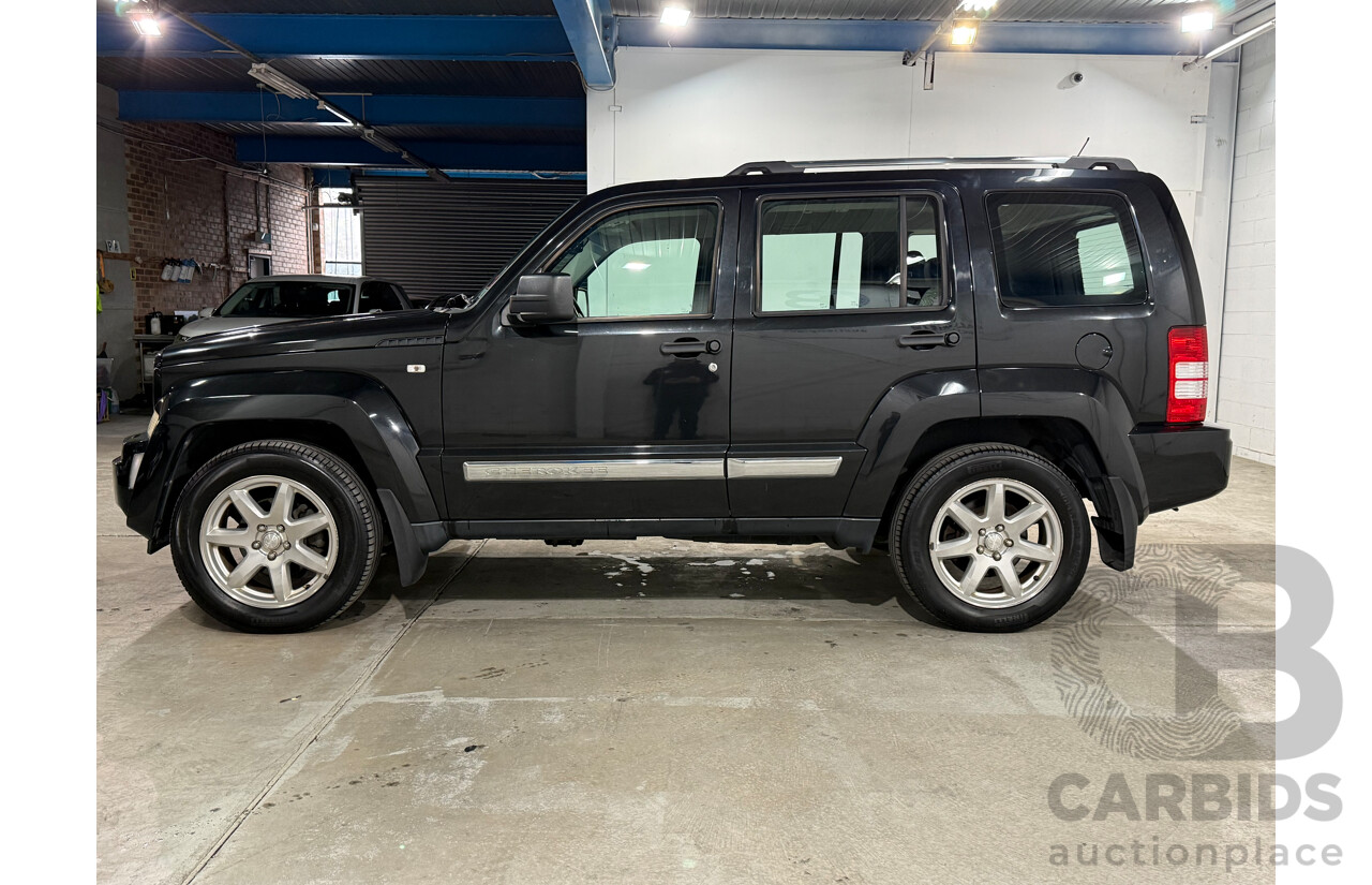 8/2012 Jeep Cherokee Limited (4x4) KK MY12 4d Wagon Black V6 3.7L