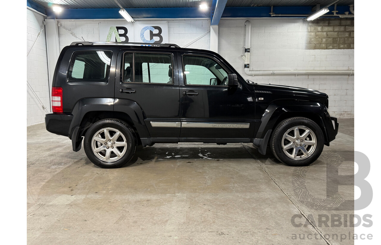 8/2012 Jeep Cherokee Limited (4x4) KK MY12 4d Wagon Black V6 3.7L