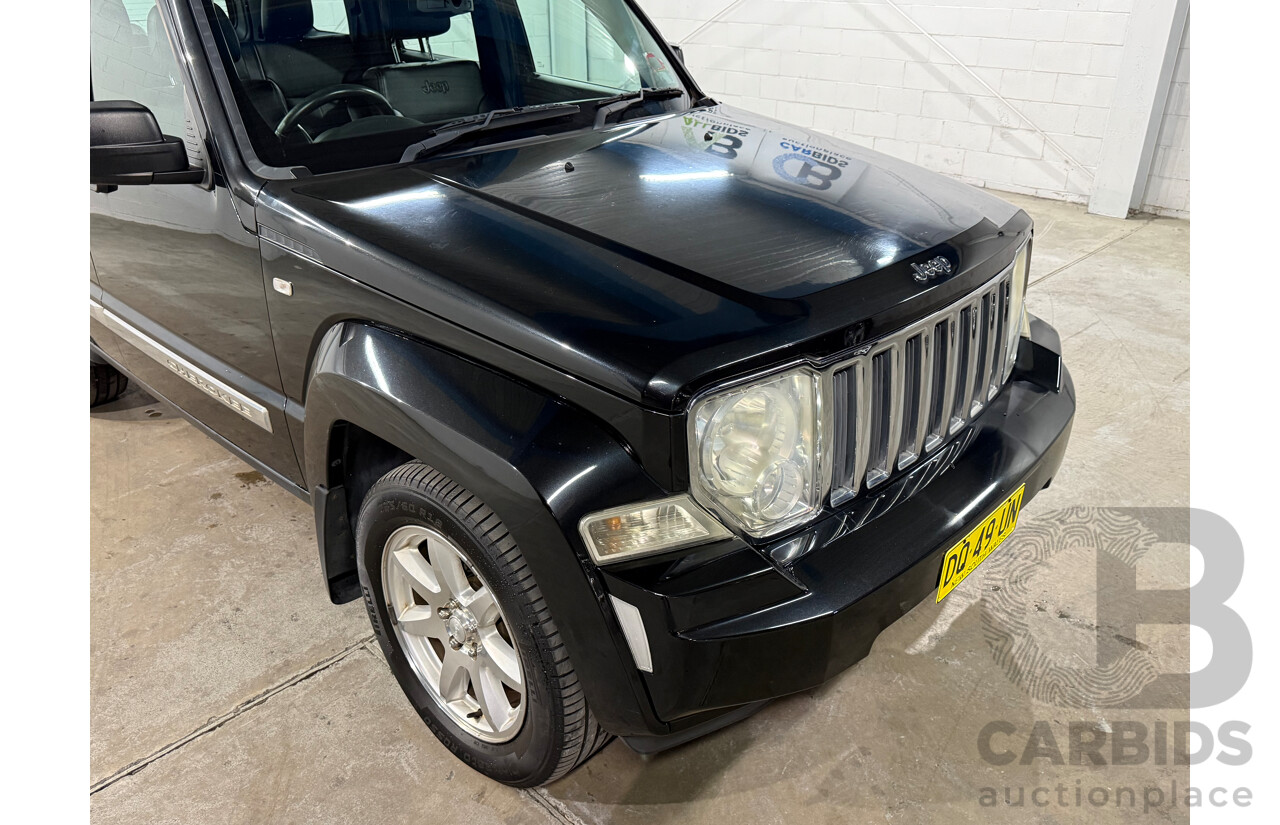 8/2012 Jeep Cherokee Limited (4x4) KK MY12 4d Wagon Black V6 3.7L
