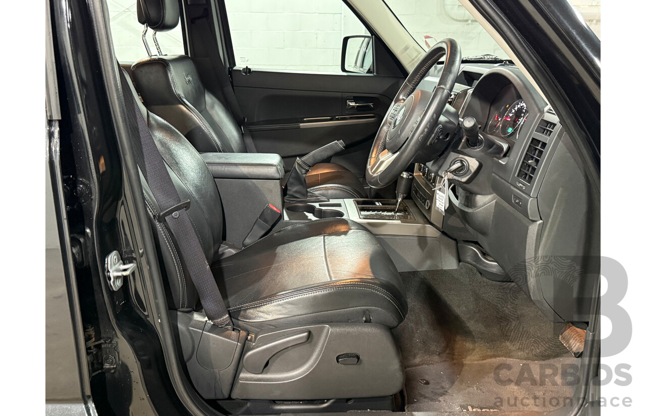 8/2012 Jeep Cherokee Limited (4x4) KK MY12 4d Wagon Black V6 3.7L