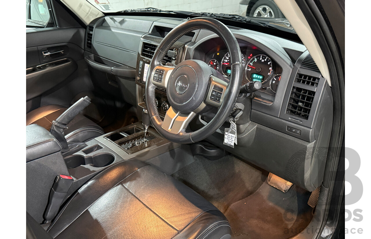 8/2012 Jeep Cherokee Limited (4x4) KK MY12 4d Wagon Black V6 3.7L