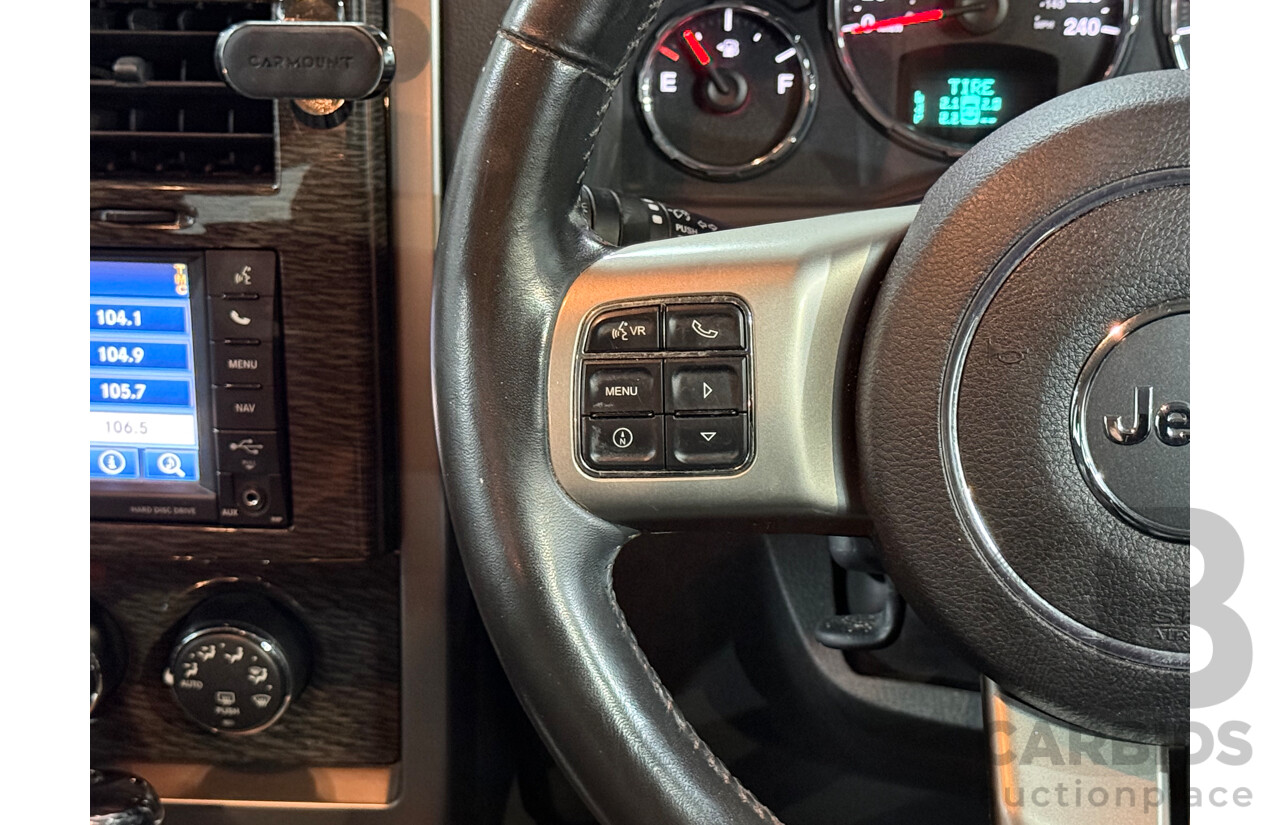 8/2012 Jeep Cherokee Limited (4x4) KK MY12 4d Wagon Black V6 3.7L