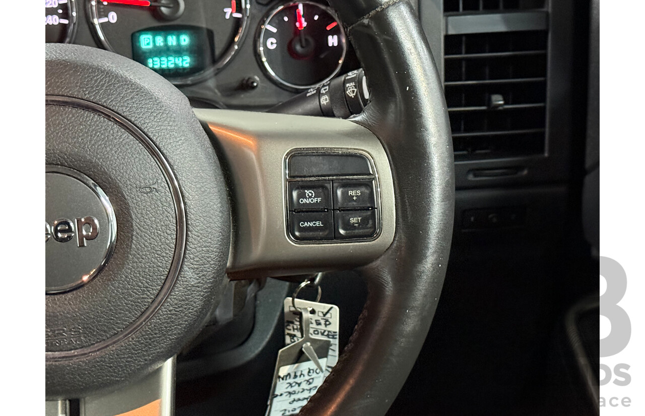 8/2012 Jeep Cherokee Limited (4x4) KK MY12 4d Wagon Black V6 3.7L