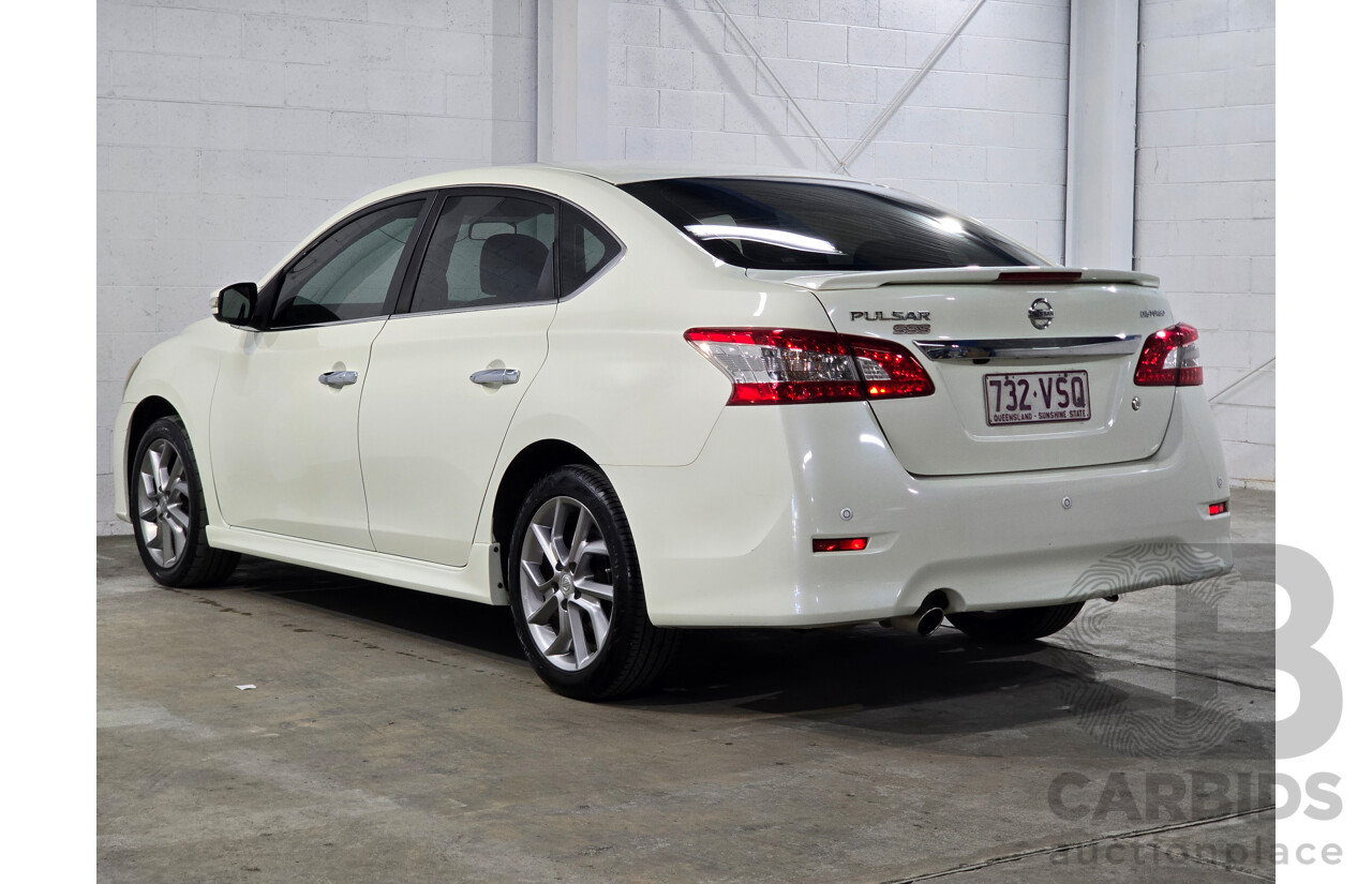 6/2015 Nissan Pulsar SSS B17 Series 2 4d Sedan Ivory Pearl White Turbo 1.6L