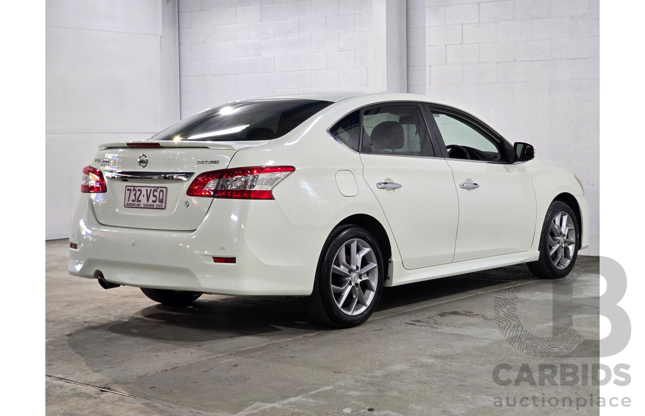 6/2015 Nissan Pulsar SSS B17 Series 2 4d Sedan Ivory Pearl White Turbo 1.6L