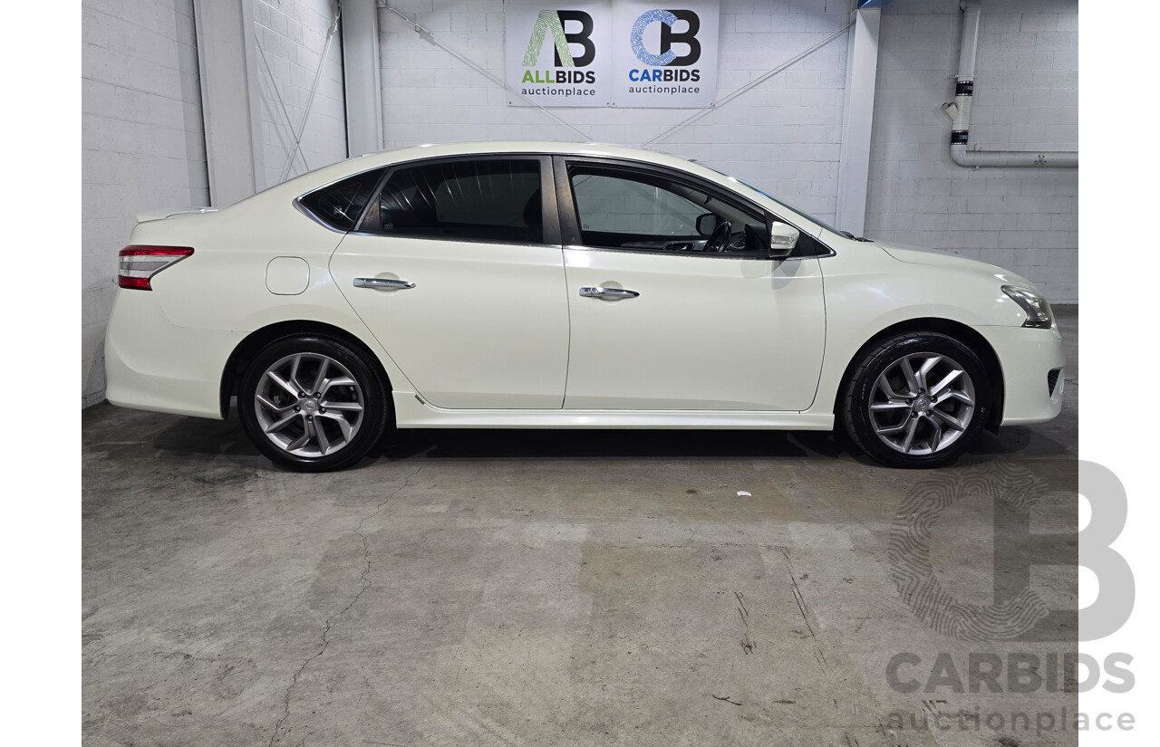 6/2015 Nissan Pulsar SSS B17 Series 2 4d Sedan Ivory Pearl White Turbo 1.6L