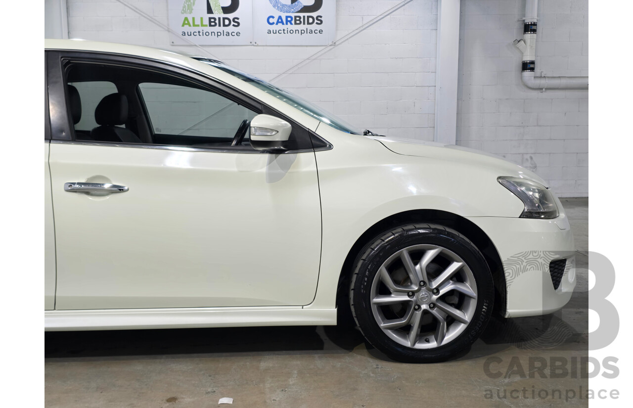 6/2015 Nissan Pulsar SSS B17 Series 2 4d Sedan Ivory Pearl White Turbo 1.6L