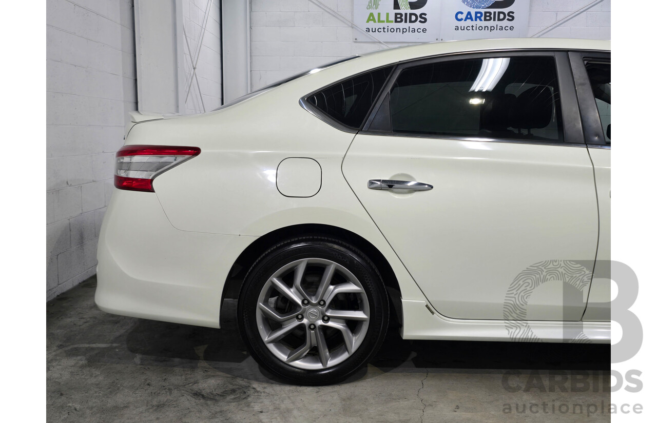 6/2015 Nissan Pulsar SSS B17 Series 2 4d Sedan Ivory Pearl White Turbo 1.6L