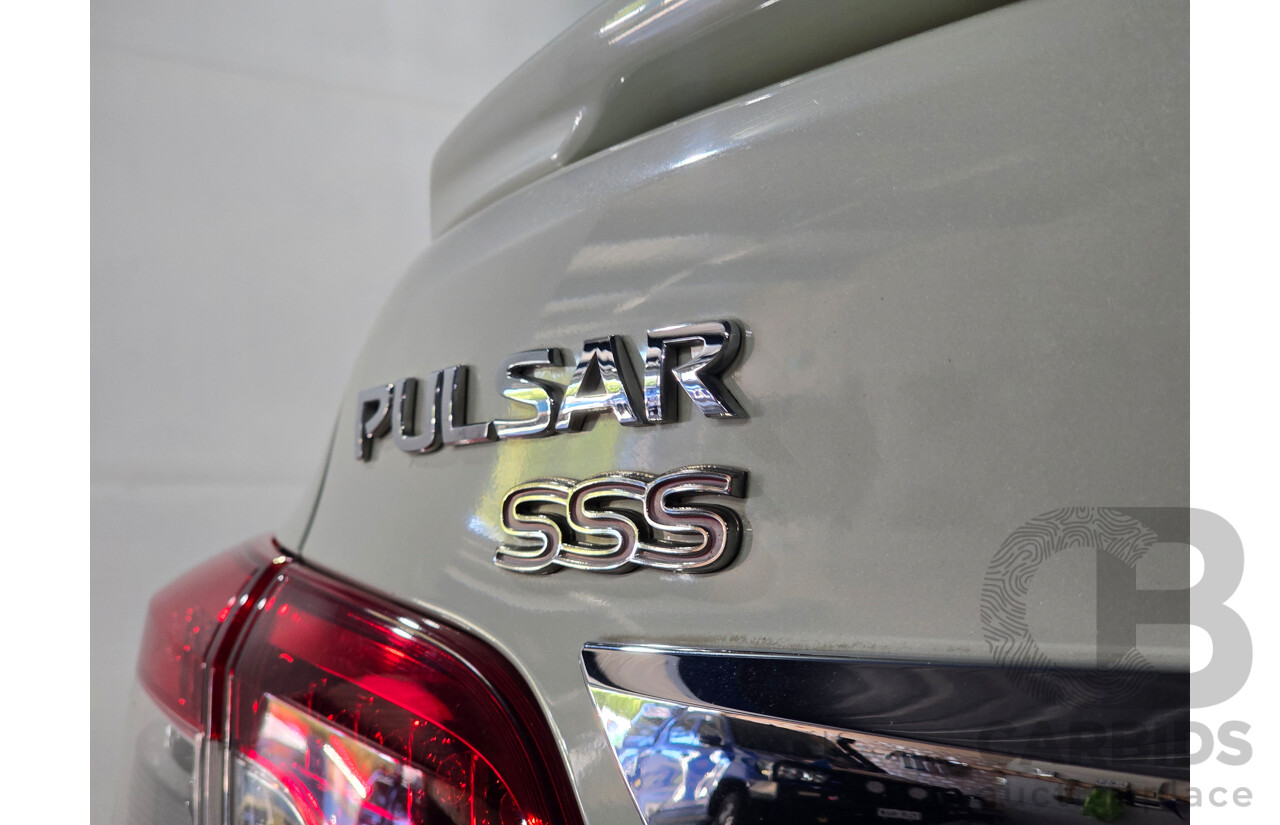 6/2015 Nissan Pulsar SSS B17 Series 2 4d Sedan Ivory Pearl White Turbo 1.6L