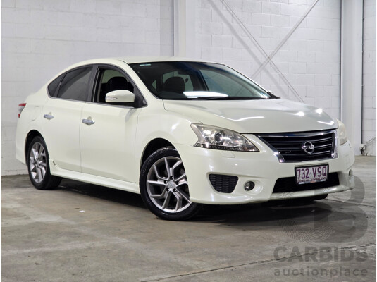 6/2015 Nissan Pulsar SSS B17 Series 2 4d Sedan Ivory Pearl White Turbo 1.6L