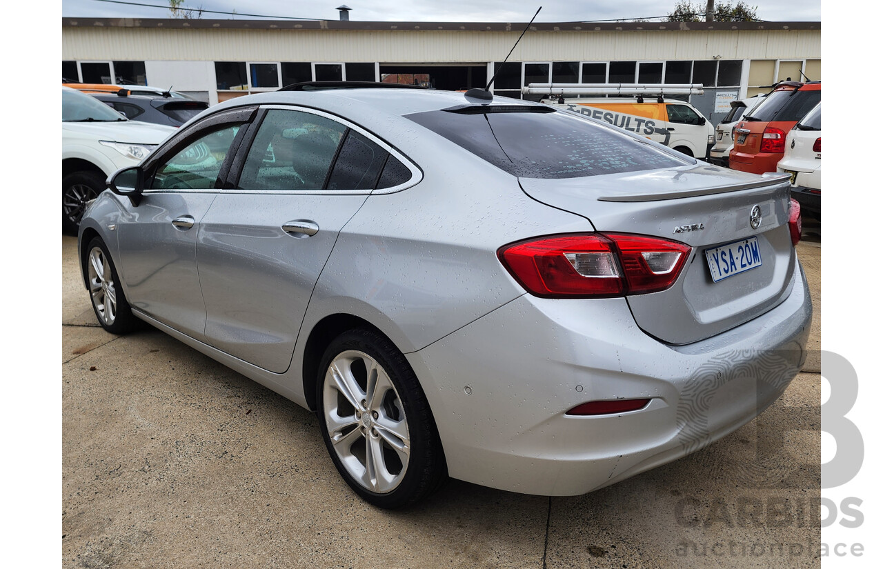 12/2018 HOLDEN ASTRA LTZ (5YR) BL MY18 4D sedan Silver 1.4L Turbo