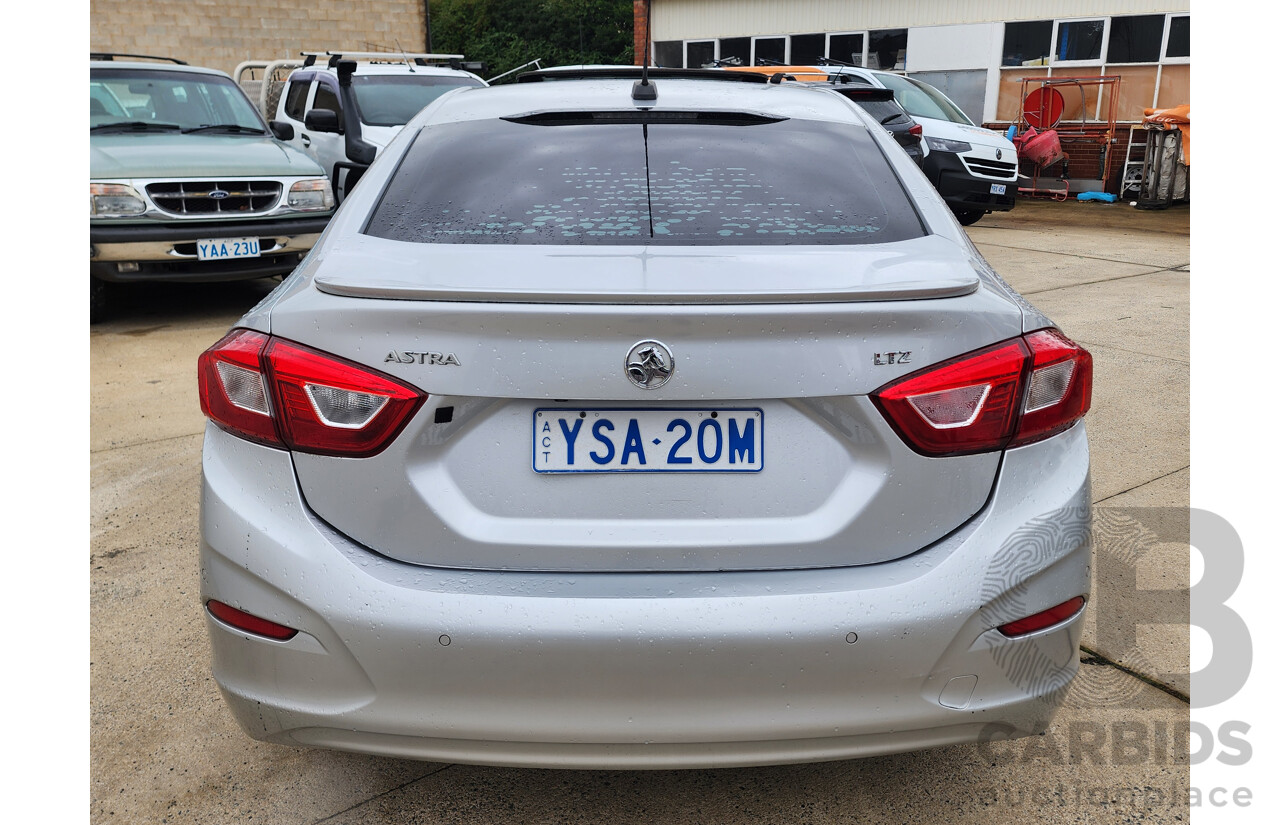 12/2018 HOLDEN ASTRA LTZ (5YR) BL MY18 4D sedan Silver 1.4L Turbo