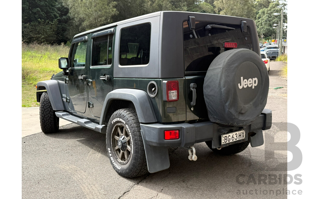 05/2010 Jeep Wrangler Unlimited SPORT (4x4) 4x4 JK MY09 4D Hardtop Green 3.8L