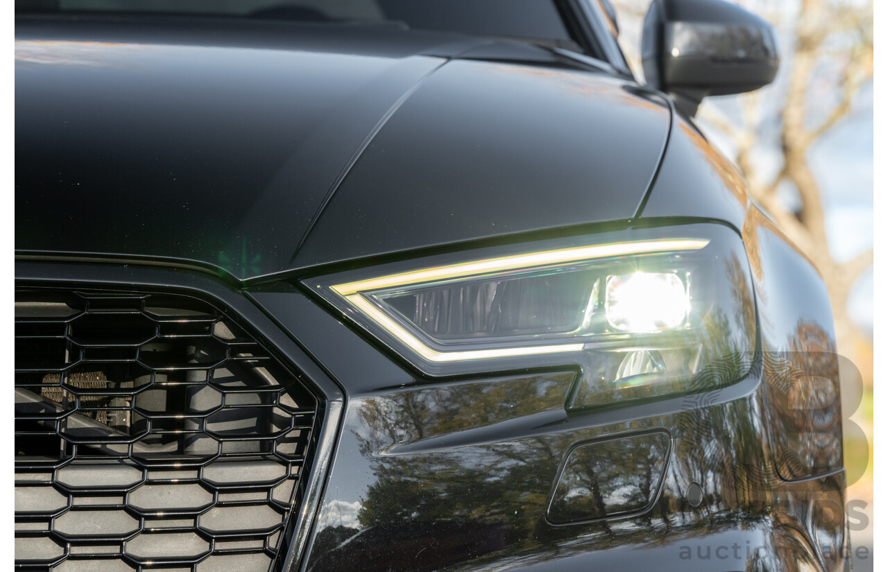 8/2017 Audi RS3 Quattro (AWD) 8V 4d Sedan Mythos Black Turbo 2.5L - Modified Stage 2
