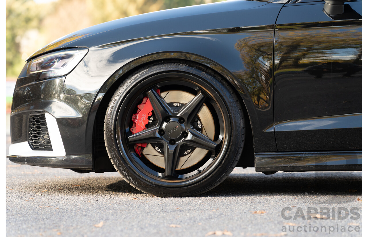 8/2017 Audi RS3 Quattro (AWD) 8V 4d Sedan Mythos Black Turbo 2.5L - Modified Stage 2