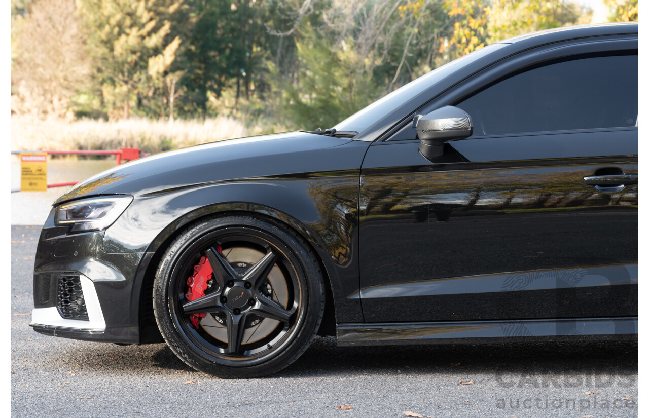 8/2017 Audi RS3 Quattro (AWD) 8V 4d Sedan Mythos Black Turbo 2.5L - Modified Stage 2