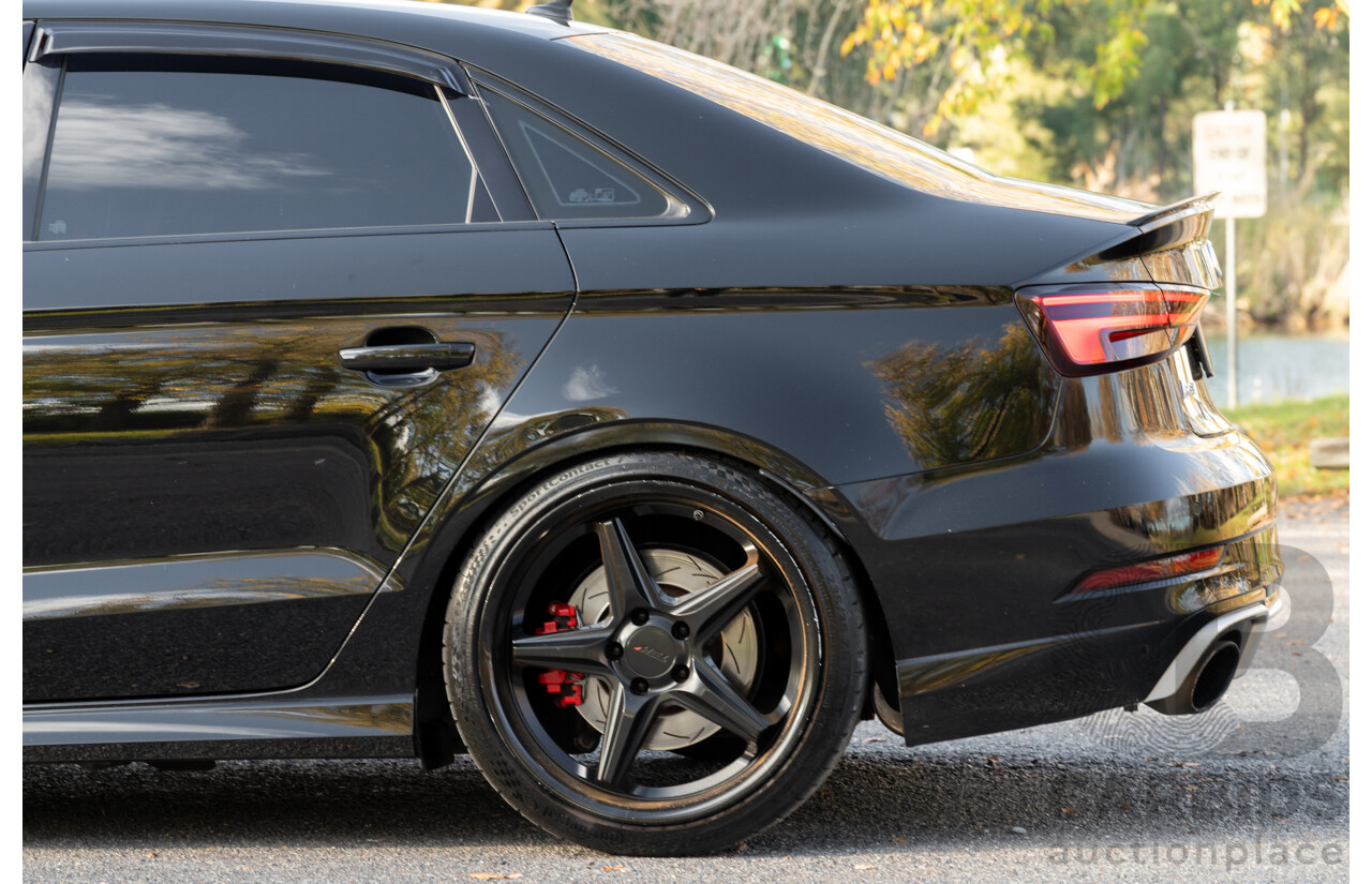 8/2017 Audi RS3 Quattro (AWD) 8V 4d Sedan Mythos Black Turbo 2.5L - Modified Stage 2