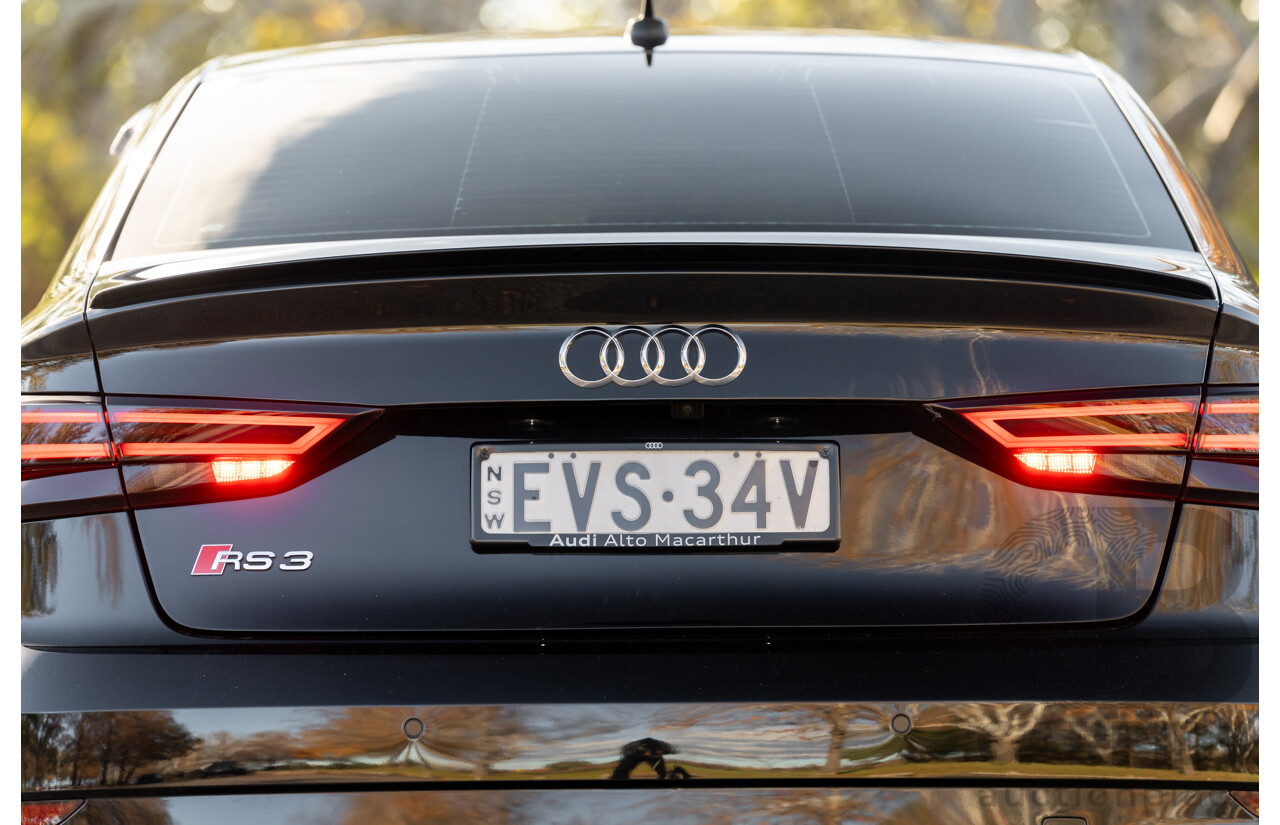8/2017 Audi RS3 Quattro (AWD) 8V 4d Sedan Mythos Black Turbo 2.5L - Modified Stage 2