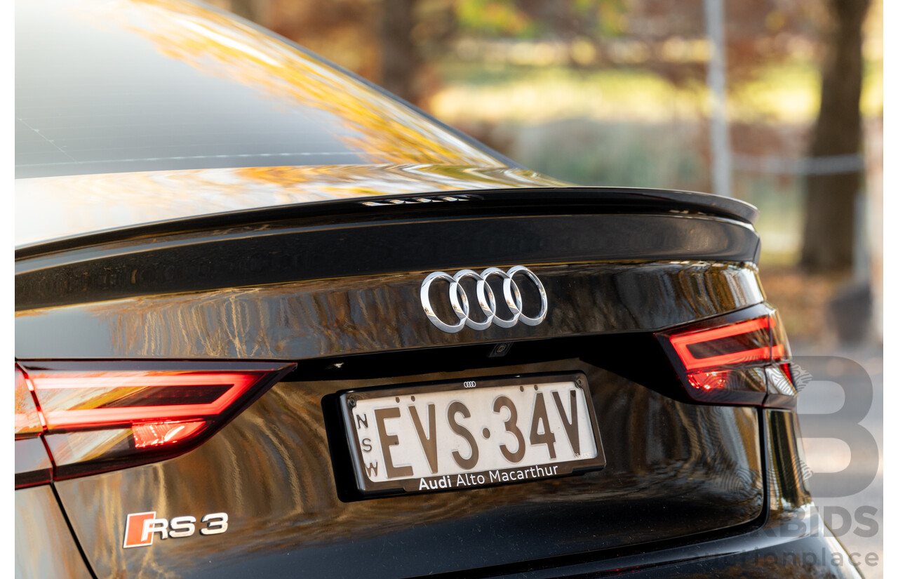 8/2017 Audi RS3 Quattro (AWD) 8V 4d Sedan Mythos Black Turbo 2.5L - Modified Stage 2