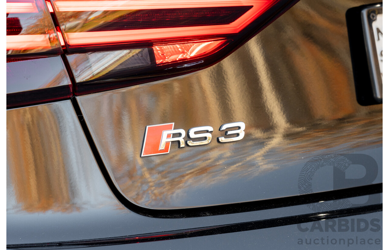 8/2017 Audi RS3 Quattro (AWD) 8V 4d Sedan Mythos Black Turbo 2.5L - Modified Stage 2