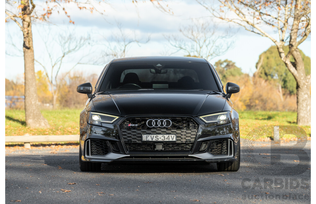 8/2017 Audi RS3 Quattro (AWD) 8V 4d Sedan Mythos Black Turbo 2.5L - Modified Stage 2