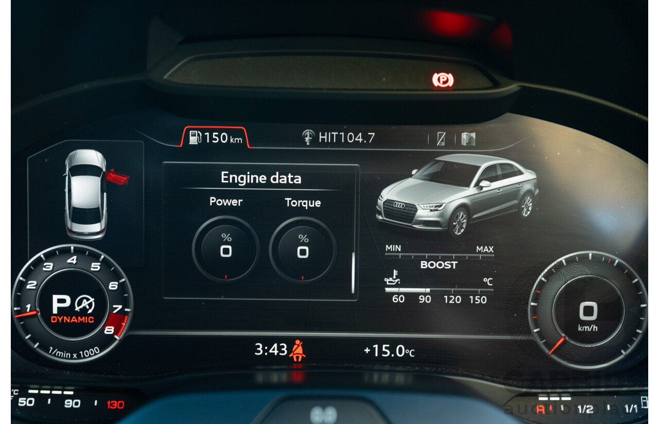 8/2017 Audi RS3 Quattro (AWD) 8V 4d Sedan Mythos Black Turbo 2.5L - Modified Stage 2