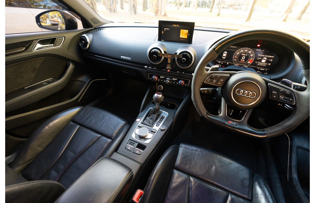8/2017 Audi RS3 Quattro (AWD) 8V 4d Sedan Mythos Black Turbo 2.5L - Modified Stage 2