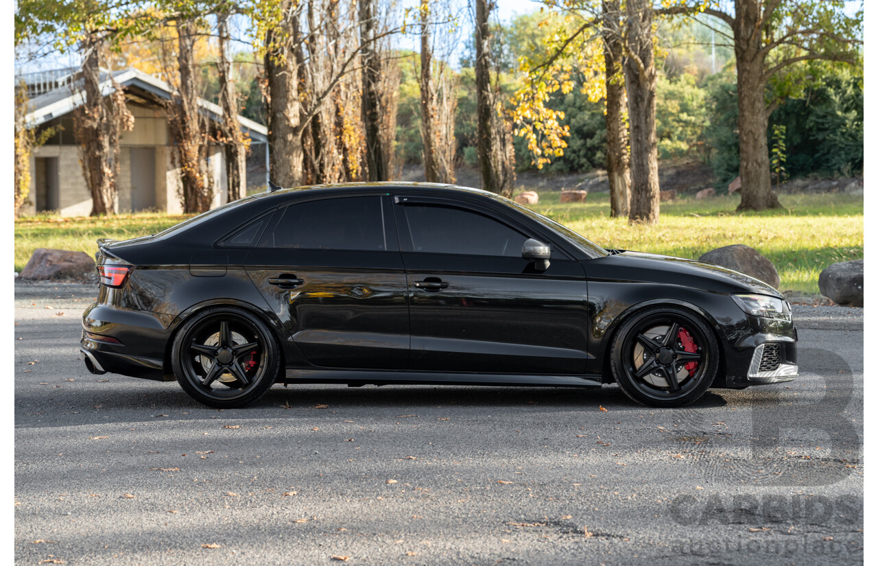 8/2017 Audi RS3 Quattro (AWD) 8V 4d Sedan Mythos Black Turbo 2.5L - Modified Stage 2