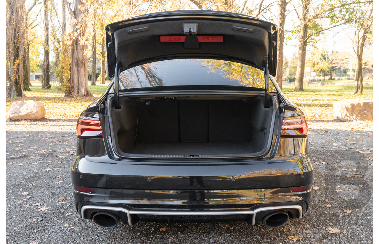 8/2017 Audi RS3 Quattro (AWD) 8V 4d Sedan Mythos Black Turbo 2.5L - Modified Stage 2