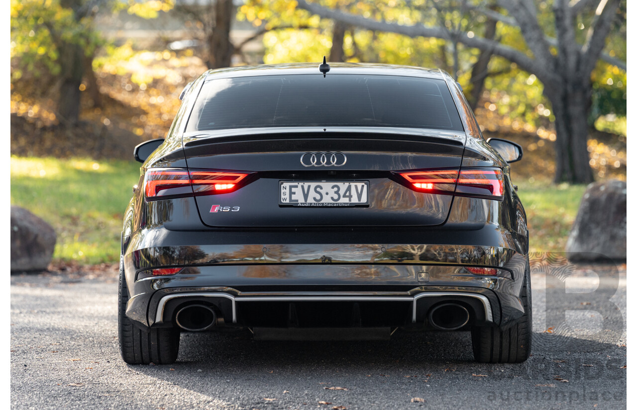8/2017 Audi RS3 Quattro (AWD) 8V 4d Sedan Mythos Black Turbo 2.5L - Modified Stage 2