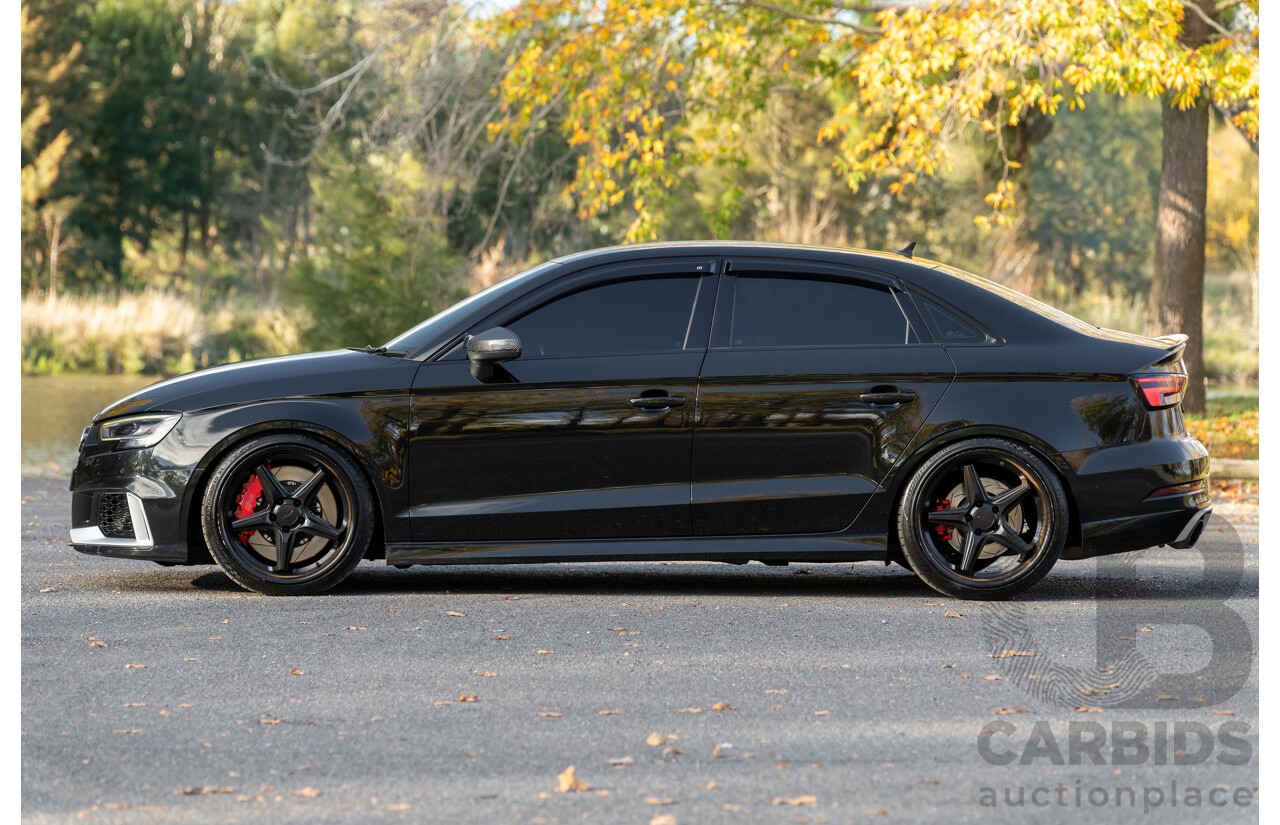 8/2017 Audi RS3 Quattro (AWD) 8V 4d Sedan Mythos Black Turbo 2.5L - Modified Stage 2