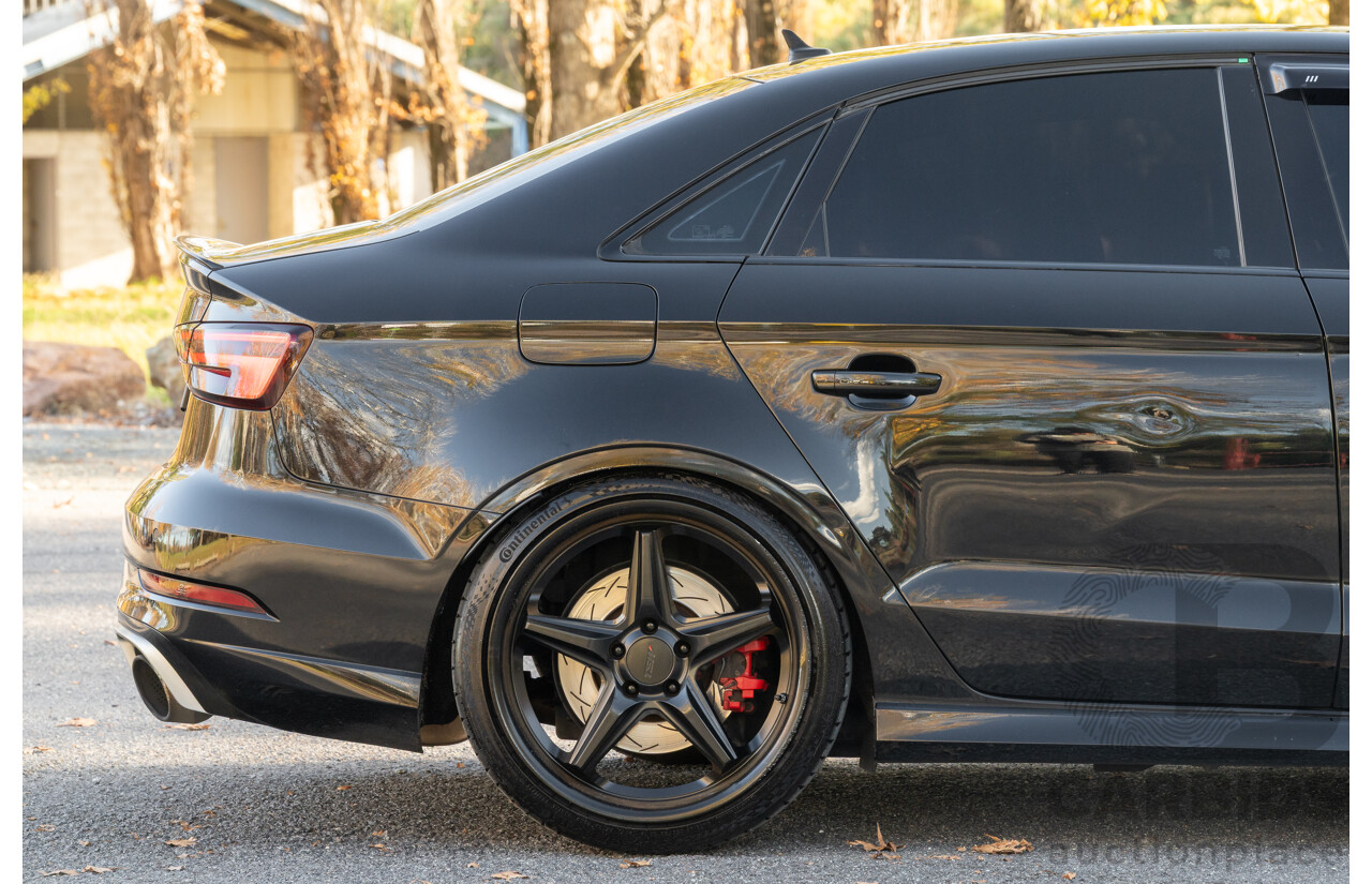 8/2017 Audi RS3 Quattro (AWD) 8V 4d Sedan Mythos Black Turbo 2.5L - Modified Stage 2