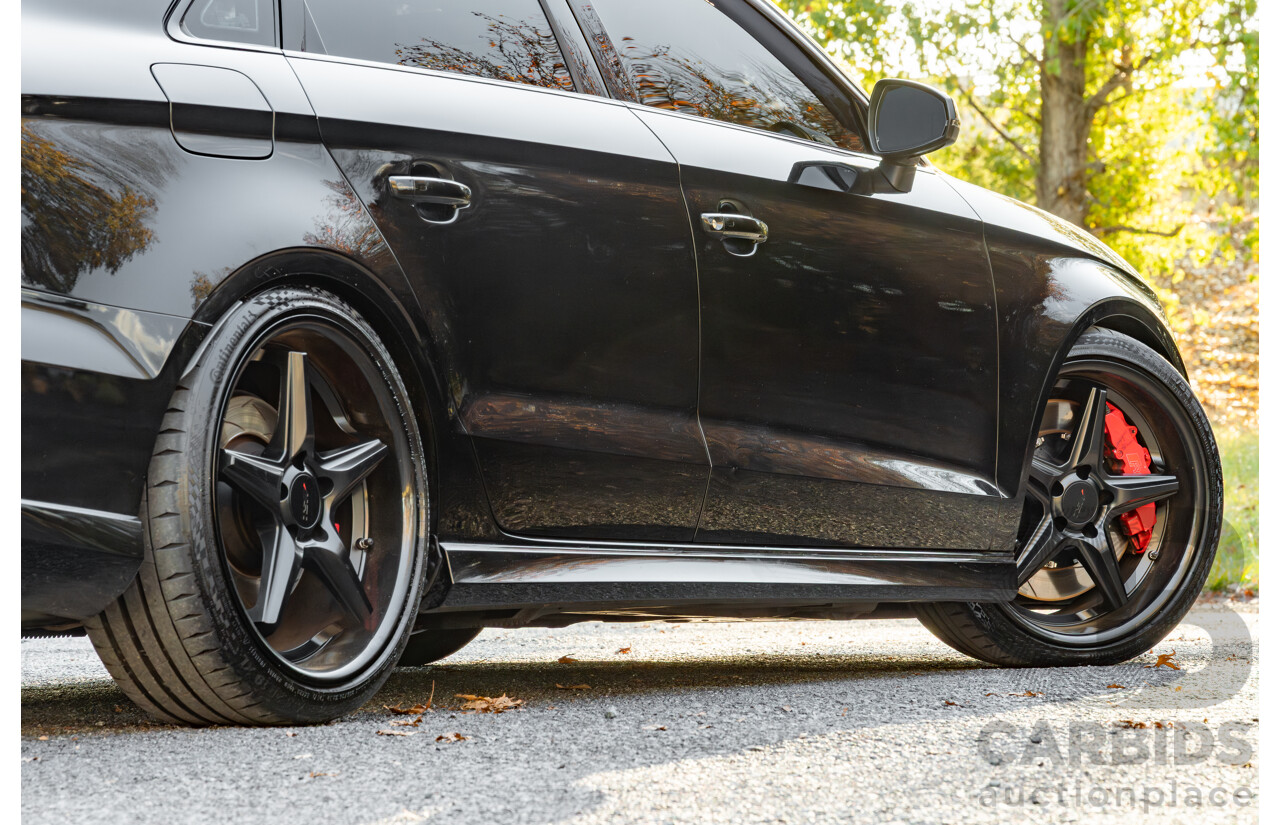 8/2017 Audi RS3 Quattro (AWD) 8V 4d Sedan Mythos Black Turbo 2.5L - Modified Stage 2