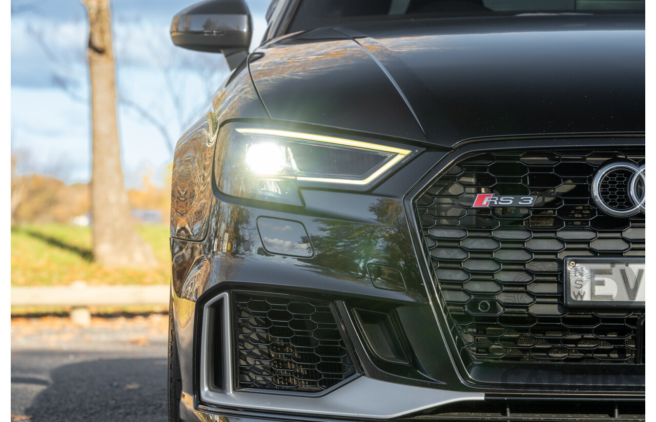 8/2017 Audi RS3 Quattro (AWD) 8V 4d Sedan Mythos Black Turbo 2.5L - Modified Stage 2