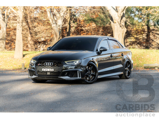 8/2017 Audi RS3 Quattro (AWD) 8V 4d Sedan Mythos Black Turbo 2.5L - Modified Stage 2