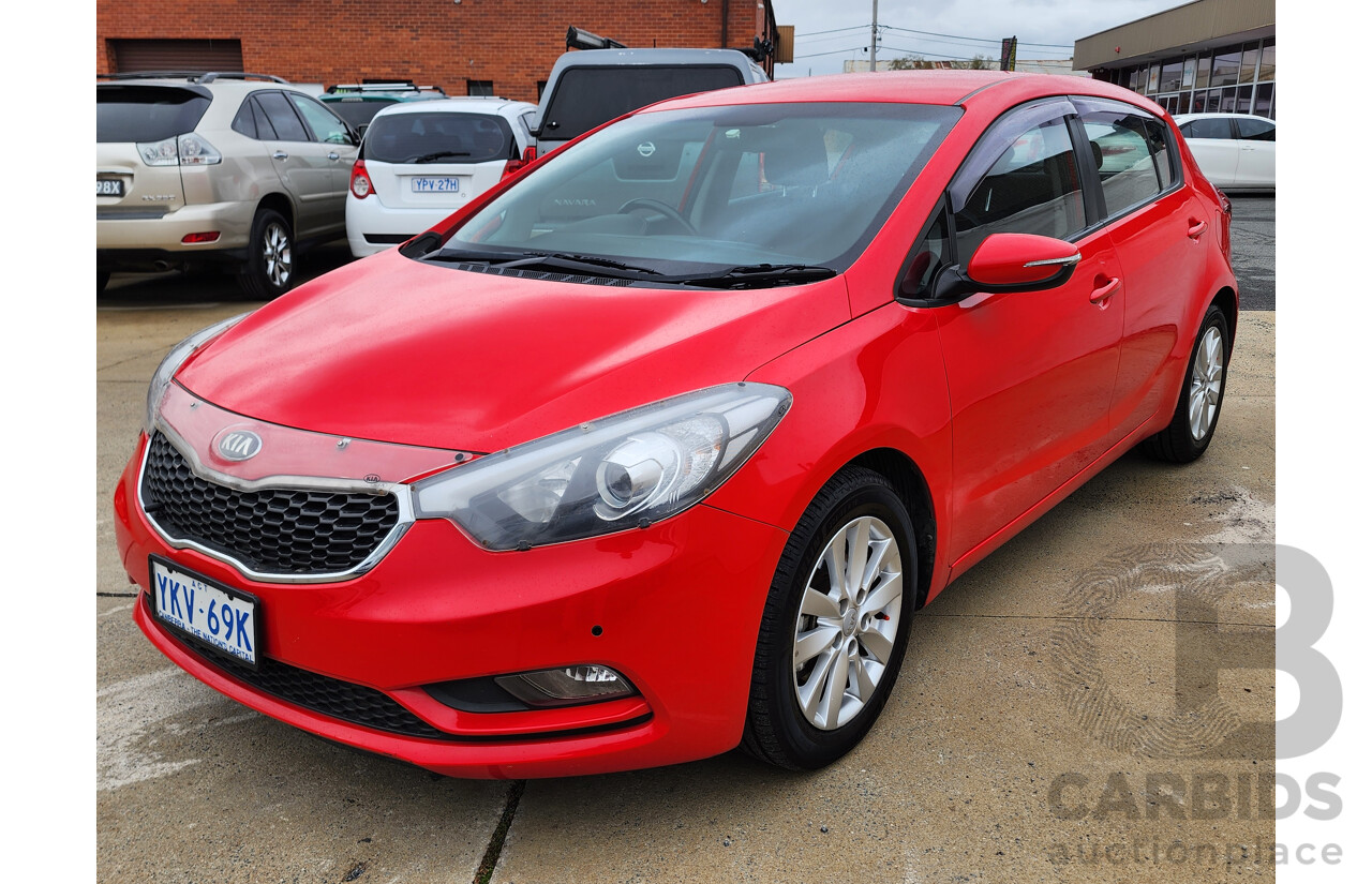 7/2014 Kia Cerato S Premium YD MY15 5d Hatchback Red 1.8L