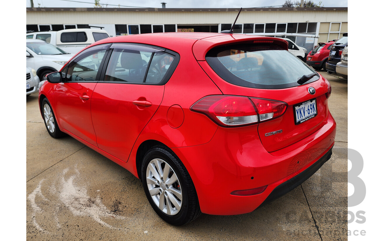7/2014 Kia Cerato S Premium YD MY15 5d Hatchback Red 1.8L