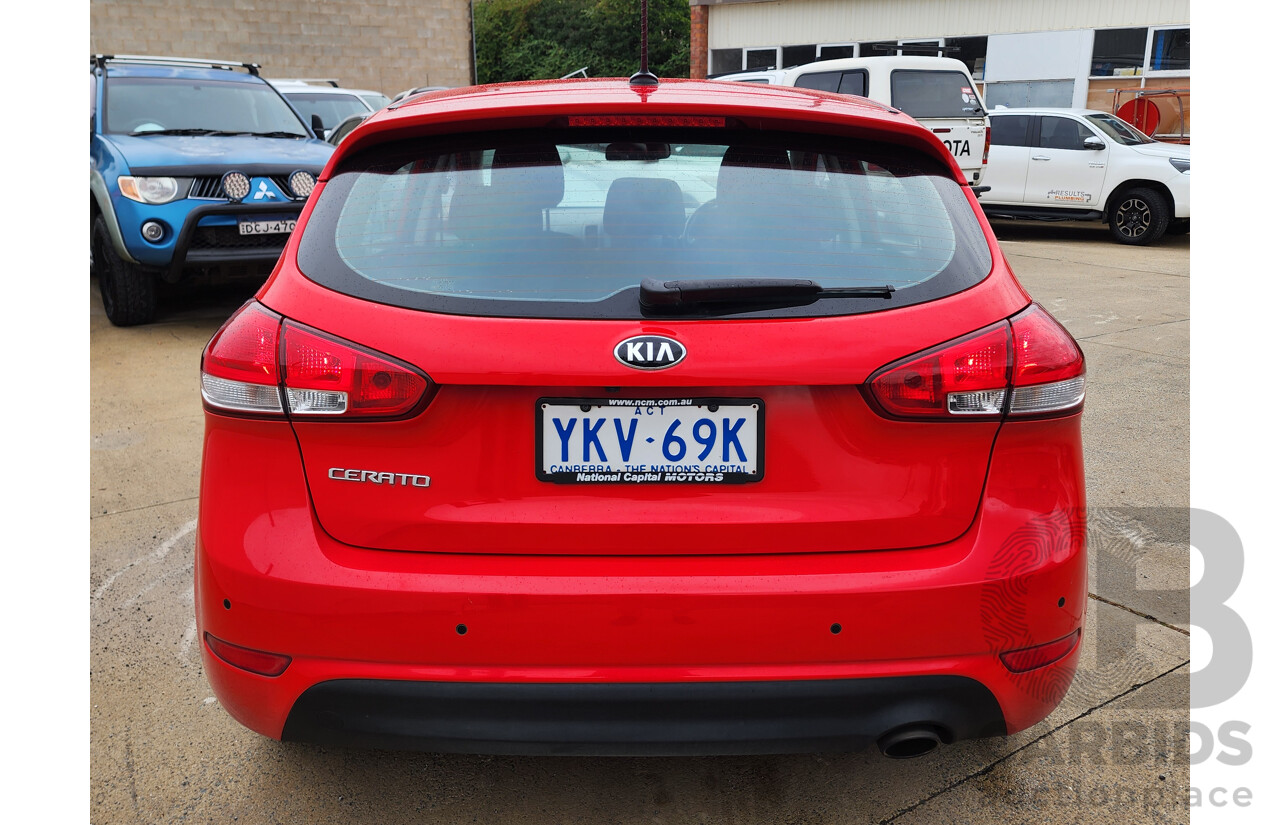 7/2014 Kia Cerato S Premium YD MY15 5d Hatchback Red 1.8L