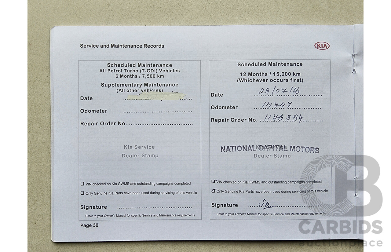 7/2014 Kia Cerato S Premium YD MY15 5d Hatchback Red 1.8L