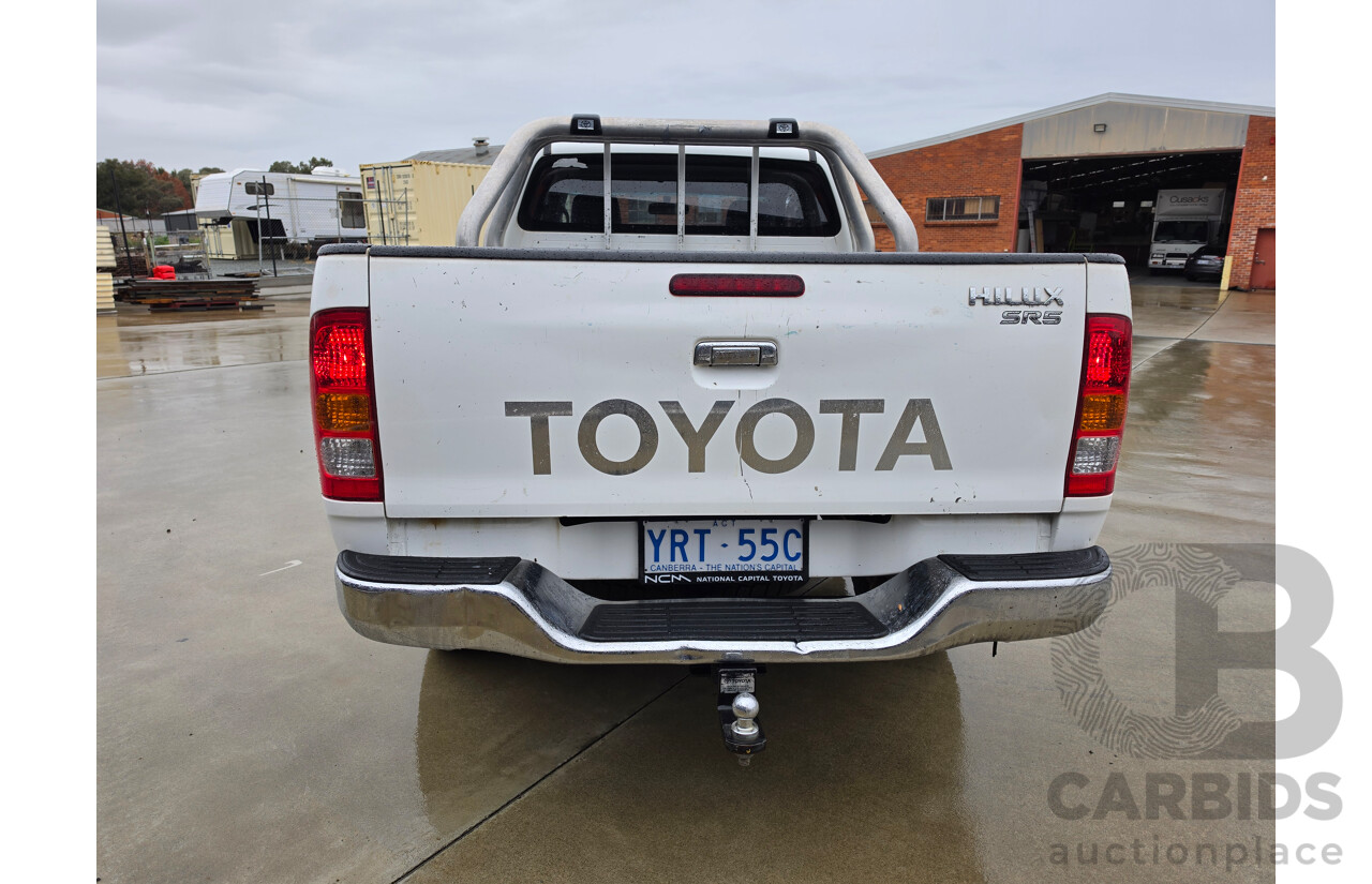 4/2005 Toyota Hilux SR5 (4x4) GGN25R X Cab P/Up White 4.0L