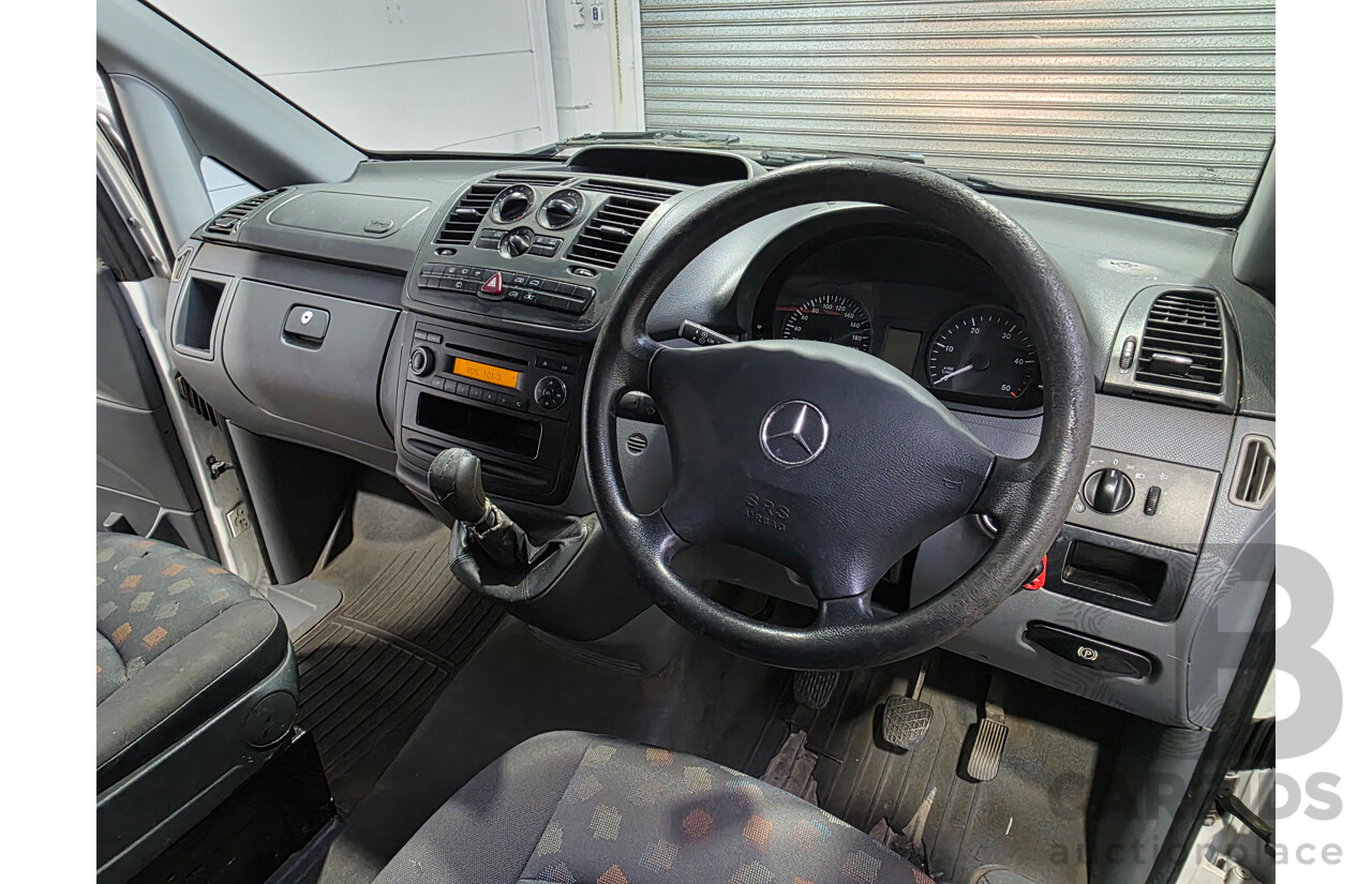 10/2007 Mercedes-Benz Vito 109CDI Extra Long 4d Van Arctic White Turbo Diesel 2.1L