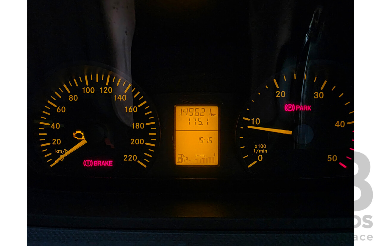 10/2007 Mercedes-Benz Vito 109CDI Extra Long 4d Van Arctic White Turbo Diesel 2.1L