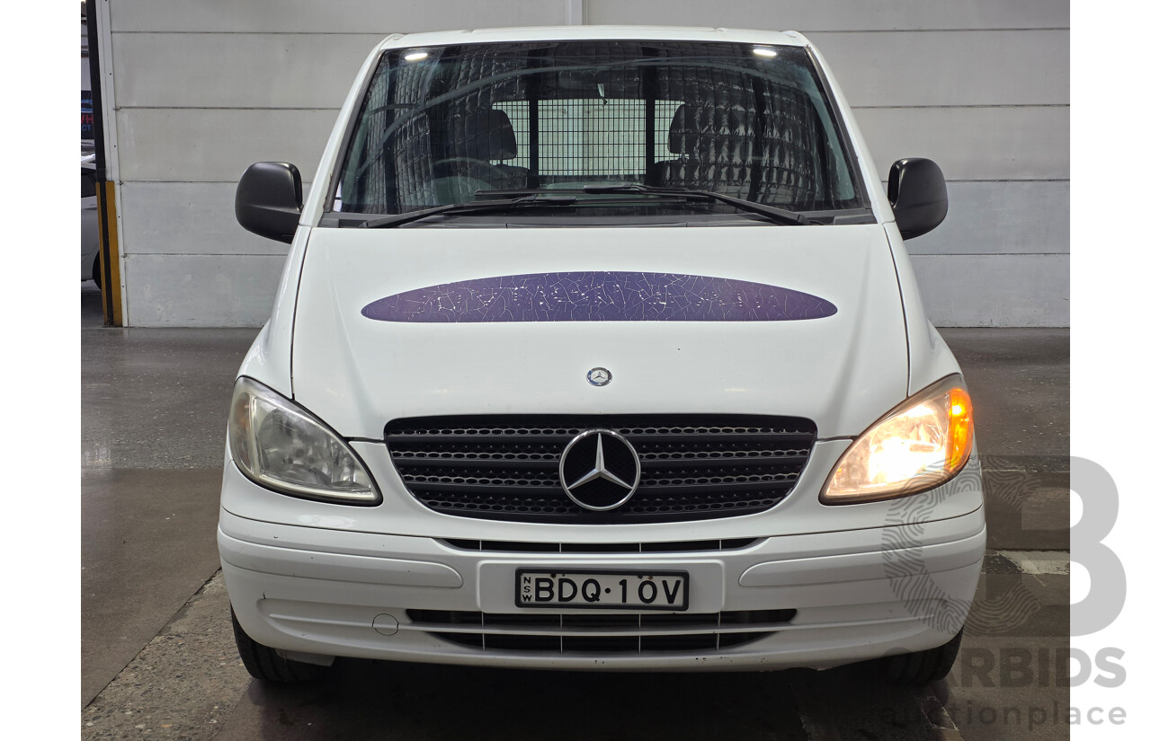 10/2007 Mercedes-Benz Vito 109CDI Extra Long 4d Van Arctic White Turbo Diesel 2.1L
