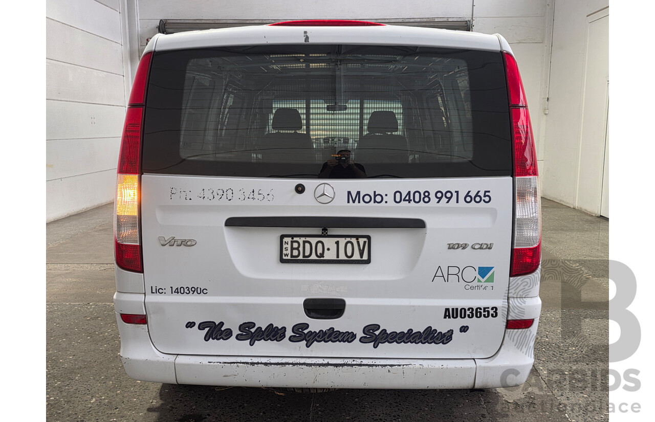 10/2007 Mercedes-Benz Vito 109CDI Extra Long 4d Van Arctic White Turbo Diesel 2.1L
