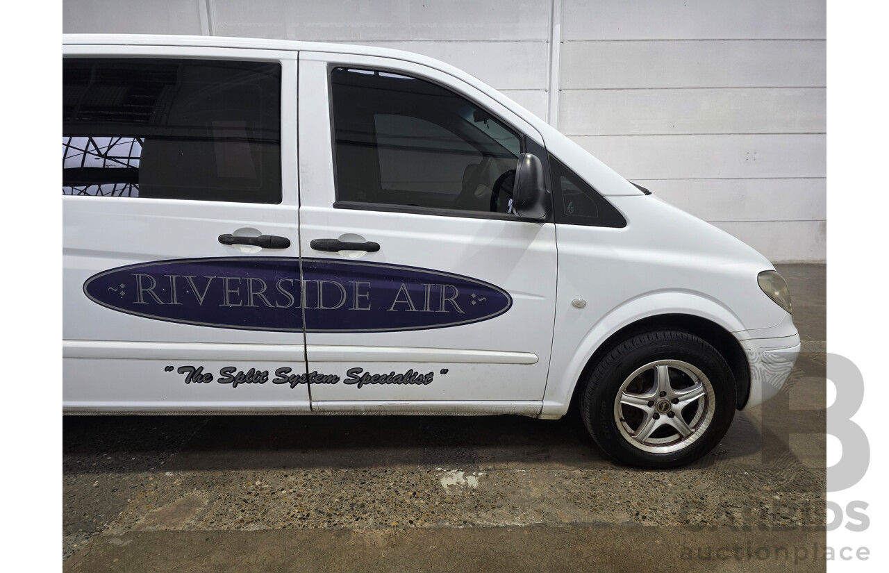 10/2007 Mercedes-Benz Vito 109CDI Extra Long 4d Van Arctic White Turbo Diesel 2.1L