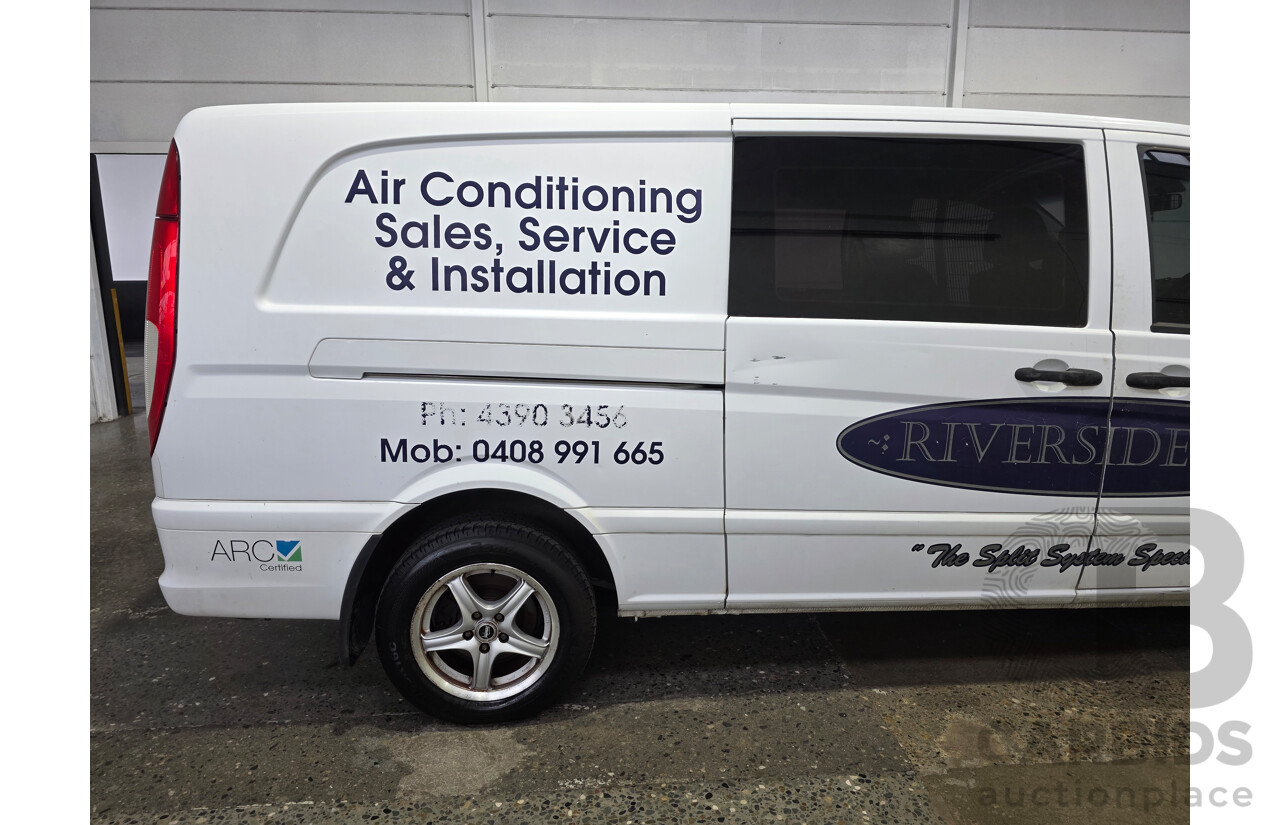 10/2007 Mercedes-Benz Vito 109CDI Extra Long 4d Van Arctic White Turbo Diesel 2.1L