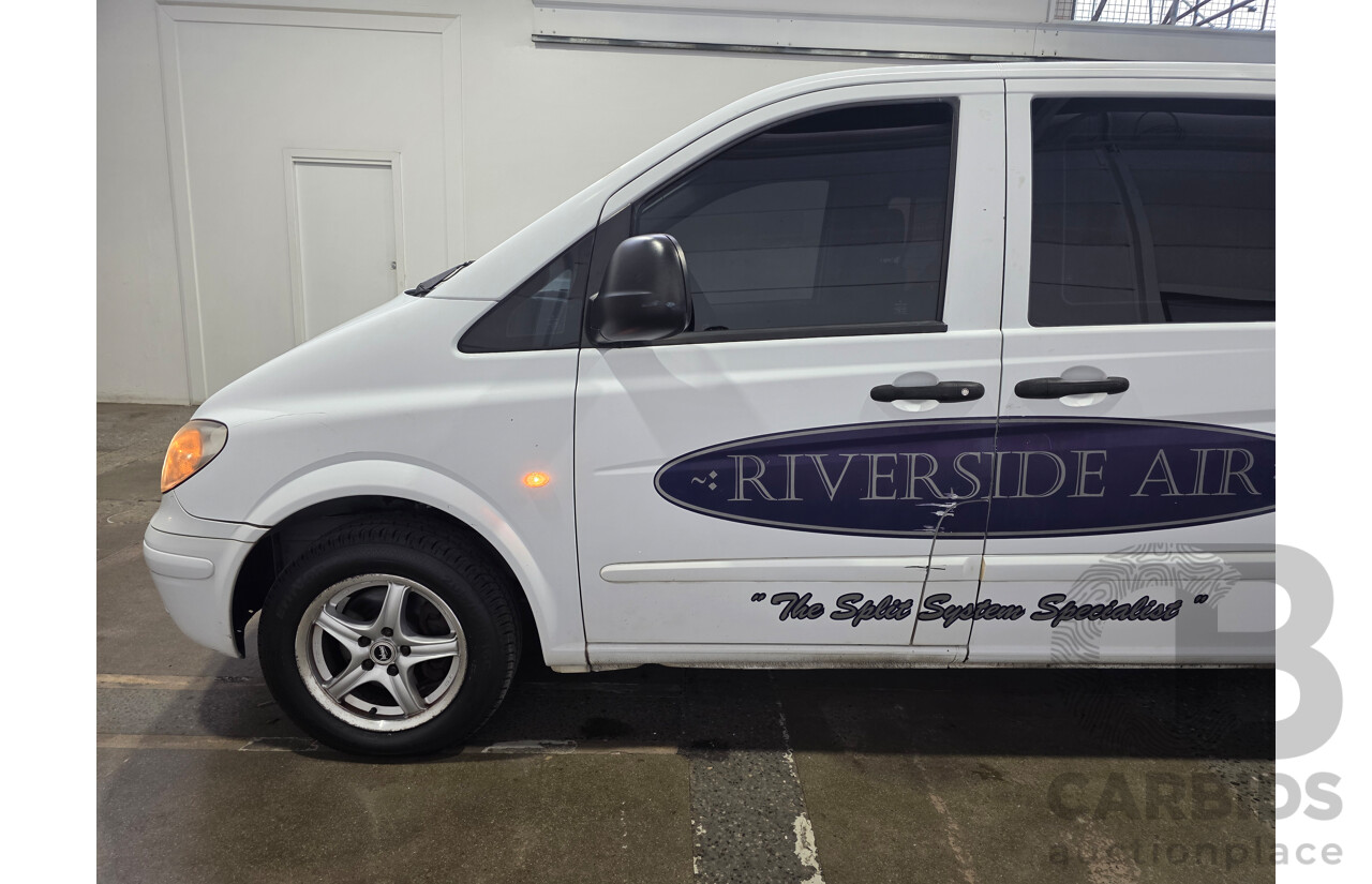 10/2007 Mercedes-Benz Vito 109CDI Extra Long 4d Van Arctic White Turbo Diesel 2.1L