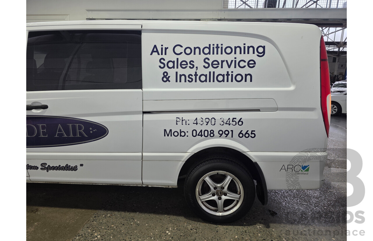 10/2007 Mercedes-Benz Vito 109CDI Extra Long 4d Van Arctic White Turbo Diesel 2.1L