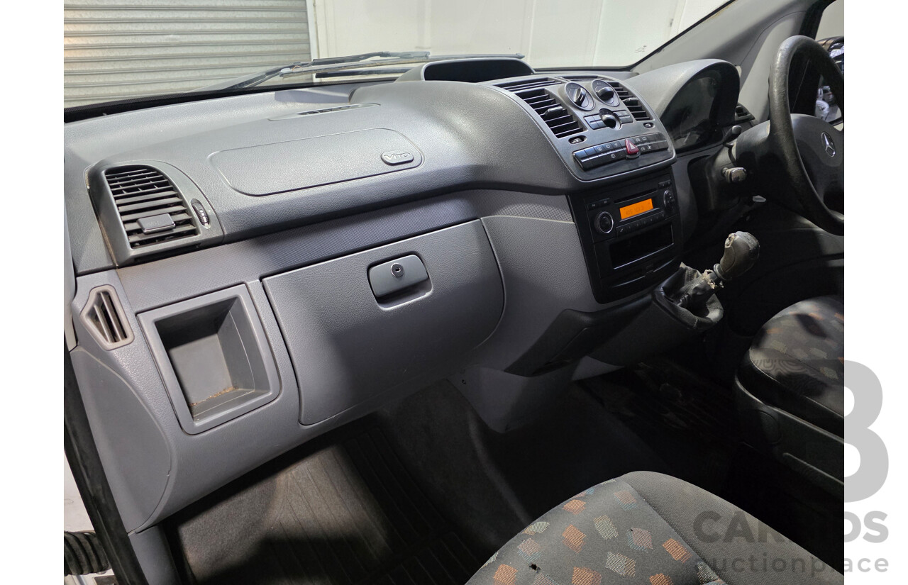 10/2007 Mercedes-Benz Vito 109CDI Extra Long 4d Van Arctic White Turbo Diesel 2.1L