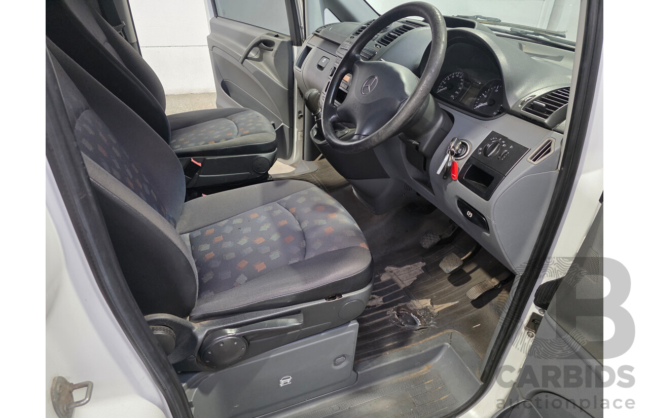 10/2007 Mercedes-Benz Vito 109CDI Extra Long 4d Van Arctic White Turbo Diesel 2.1L
